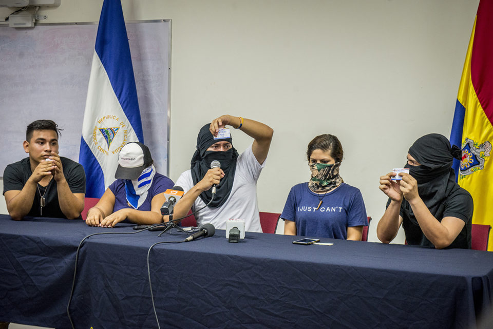 El joven universitario estuvo atrincherado en la UNAN-Managua. Sobrevivió al ataque en la parroquia Divina Misericordia. Foto: Cortesía-La Prensa.