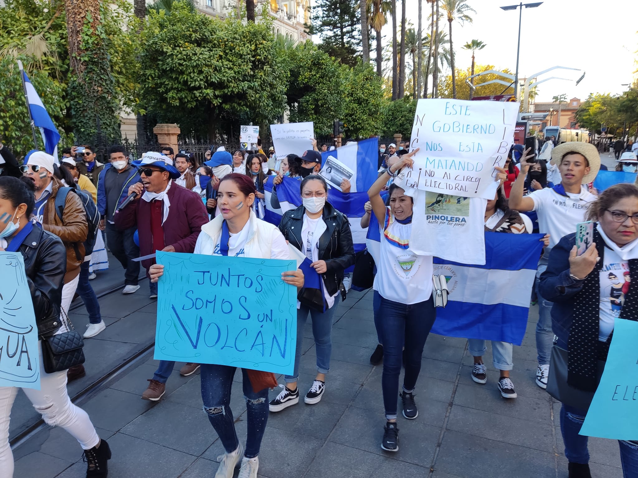 Marcha de nicaragüenses en el mundo