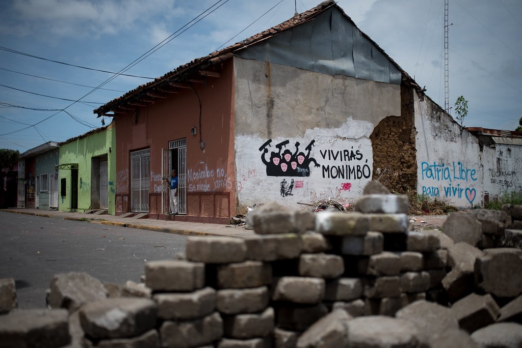 Barricadas en Monimbó, Masaya, rebelión de abril en nicaragua