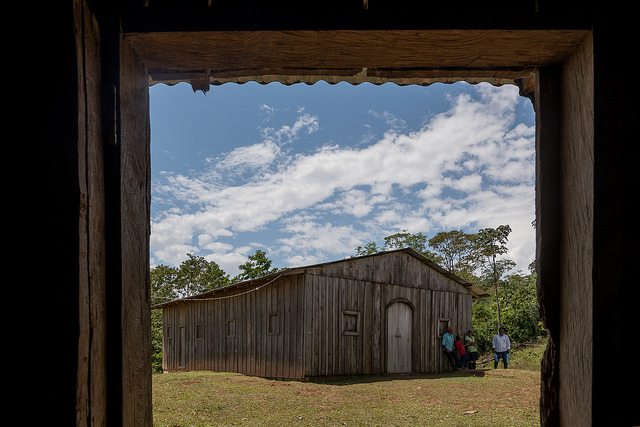 La iglesia evangélica de El Cortezal. Carlos Herrera/Confidencial.
