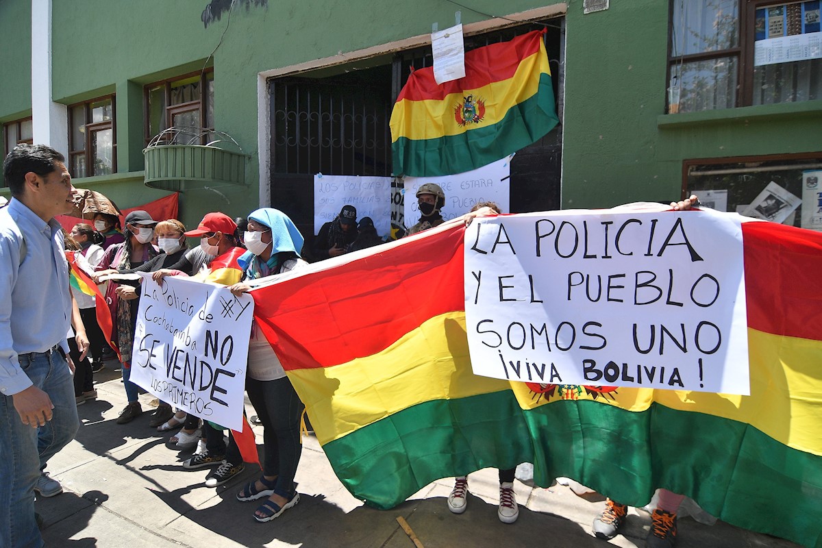 Manifestación en Cochabamba