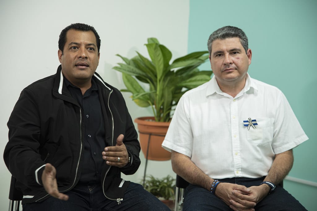 Félix Maradiaga y Juan Sebastián Chamorro