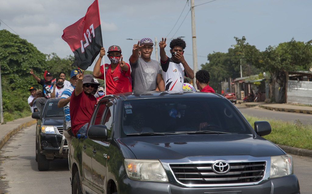 Caravana de Sandinistas recorrieron las calles de los barrios previo a la celebración del 19 de julio- Nayira Valenzuela