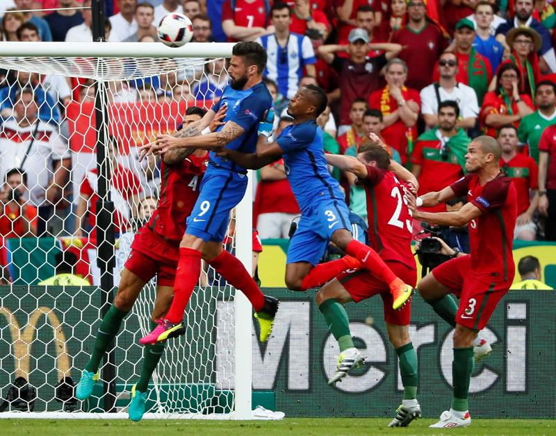 Francia y Portugal se disputan la final de la EURO2016. Foto:EFE