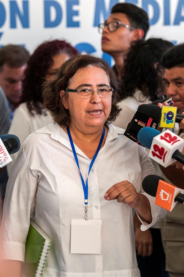 Azahalea Solis, an expert on Constitutional Law and a Civil Society representative in the National Dialogue. Photo: EFE / Confidencial