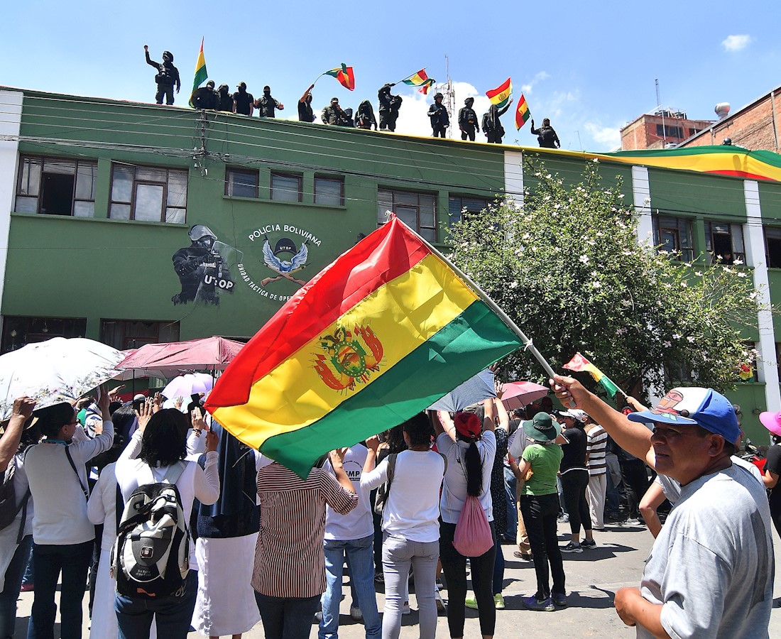 Manifestación en Cochabamba