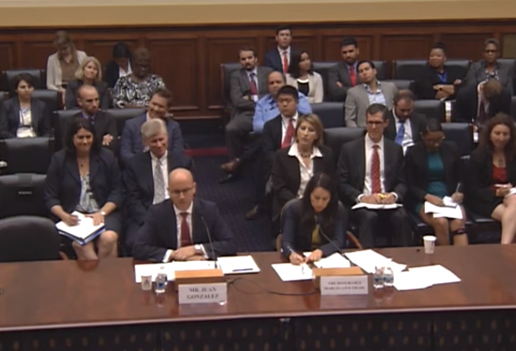 Participantes en la audiencia "El colapso democrático de Nicaragua", del subcomité del Hemisferio Occidental de la Comisión de Relaciones Exteriores del Congreso de Estados Unidos. | Confidencial