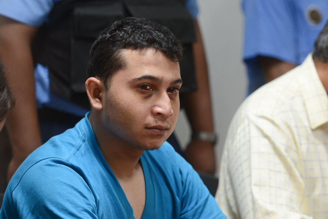 El estudiante mexicano Jobany Torres Becerra en los juzgados de Managua. Carlos Herrera | Confidencial.