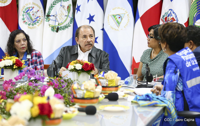 Daniel Ortega en reunión virtual con el SICA