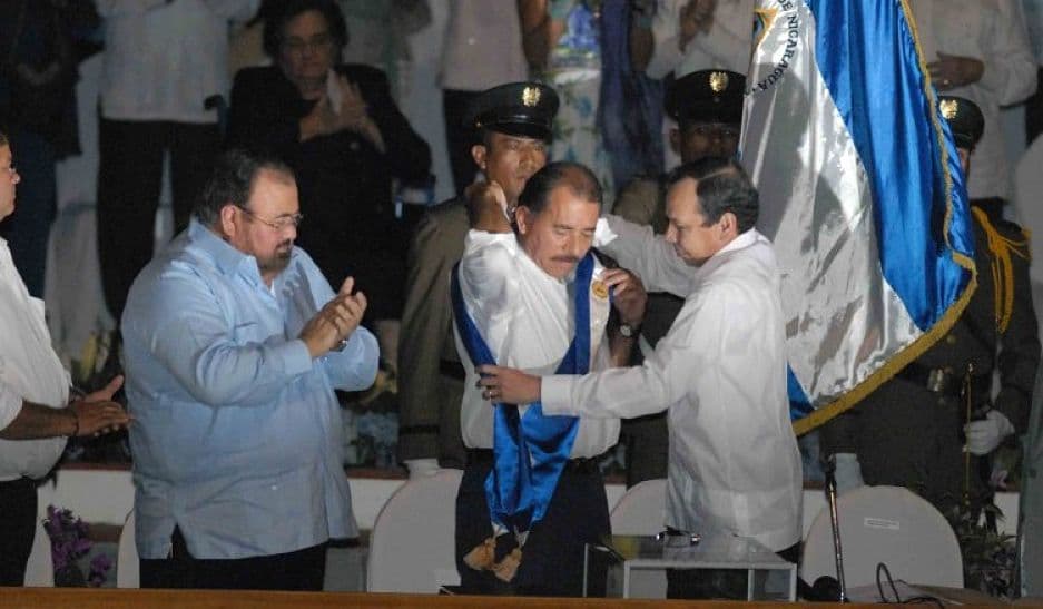 toma de posesión de Daniel Ortega en 2007