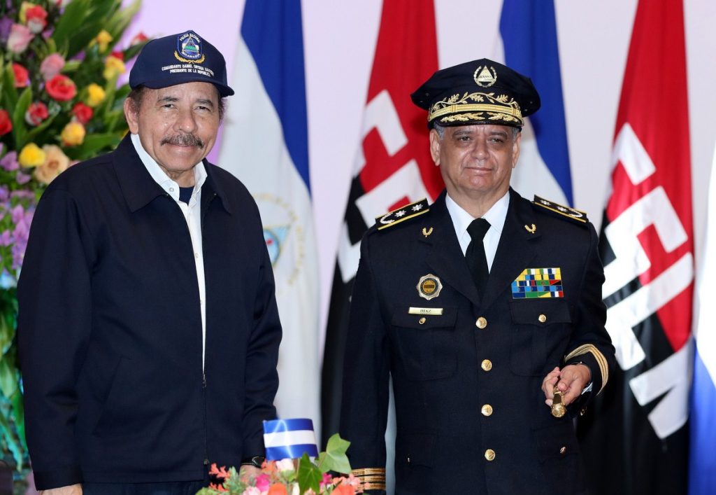 Policía de Nicaragua aparato de represión