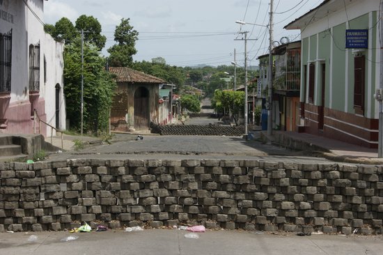 Barricades on every corner in Leon