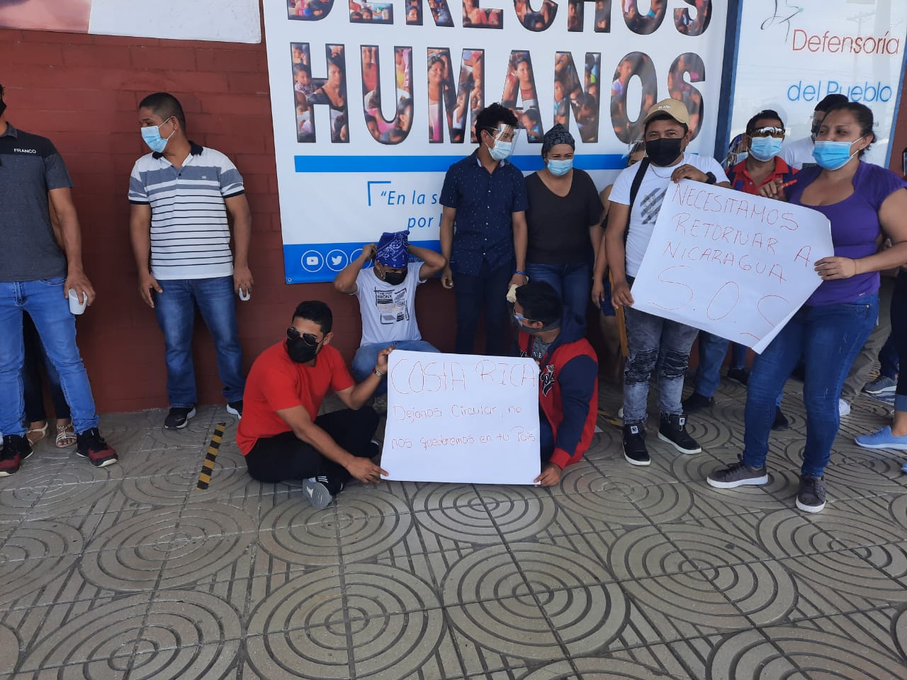 nicaragüenses varados en Panamá