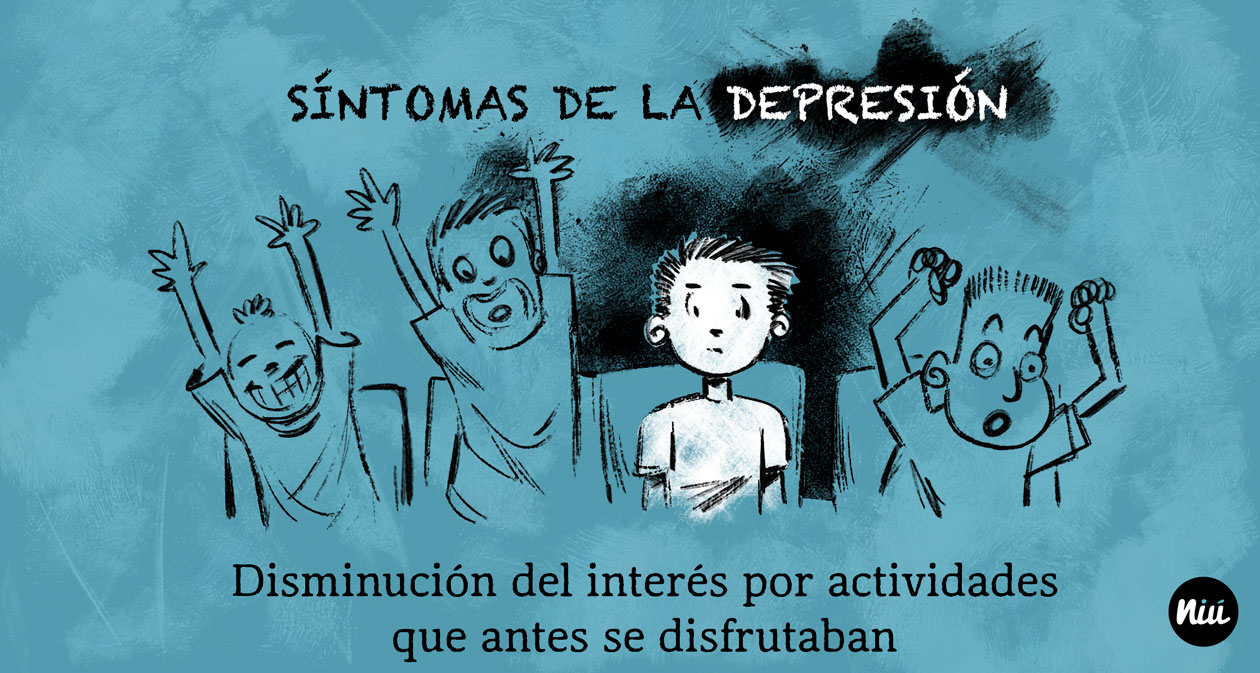 síntomas de depresión: apatía, desinterés