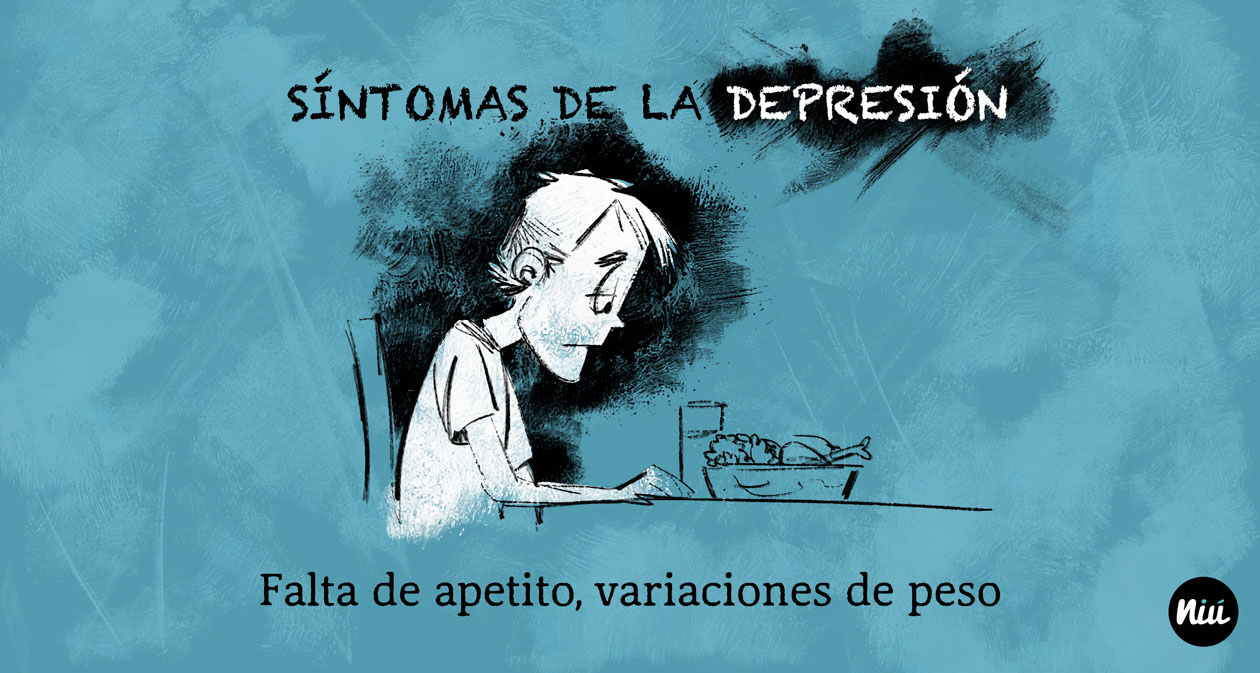 síntomas de depresión: falta de apetito