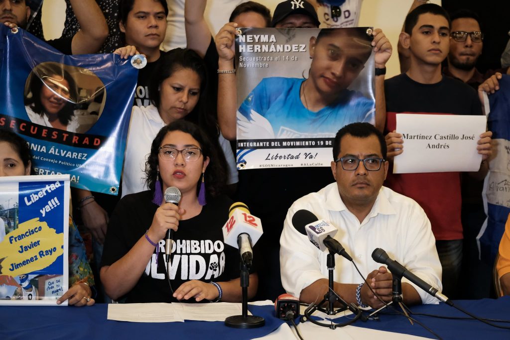 Yaritzha Rostrán, movimientos juveniles en Nicaragua