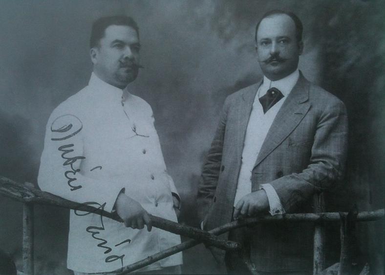 Rubén Darío con Luis H. Debayle