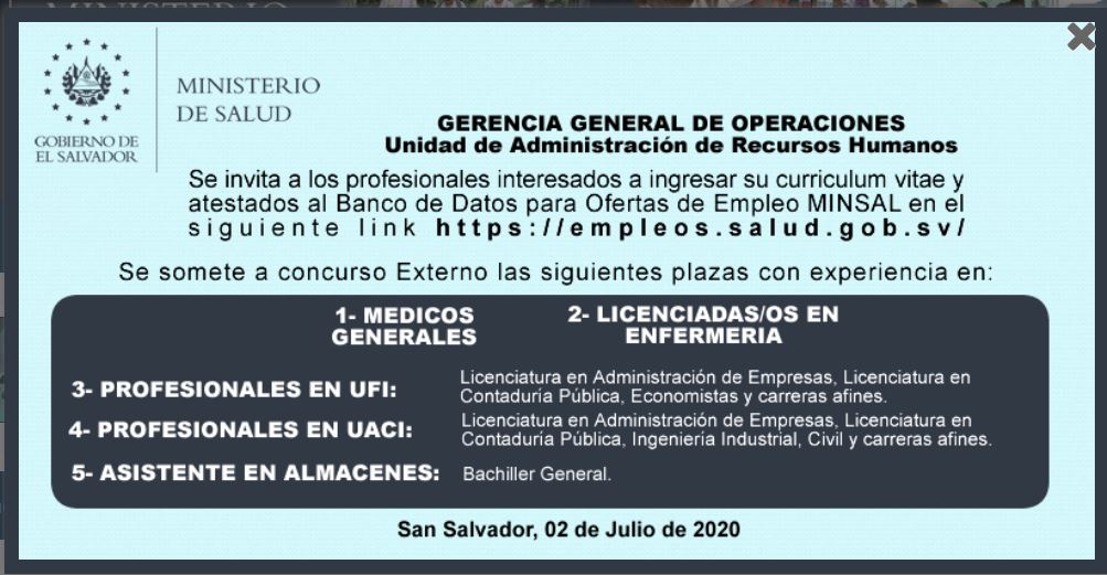 Comunicado El Salvador