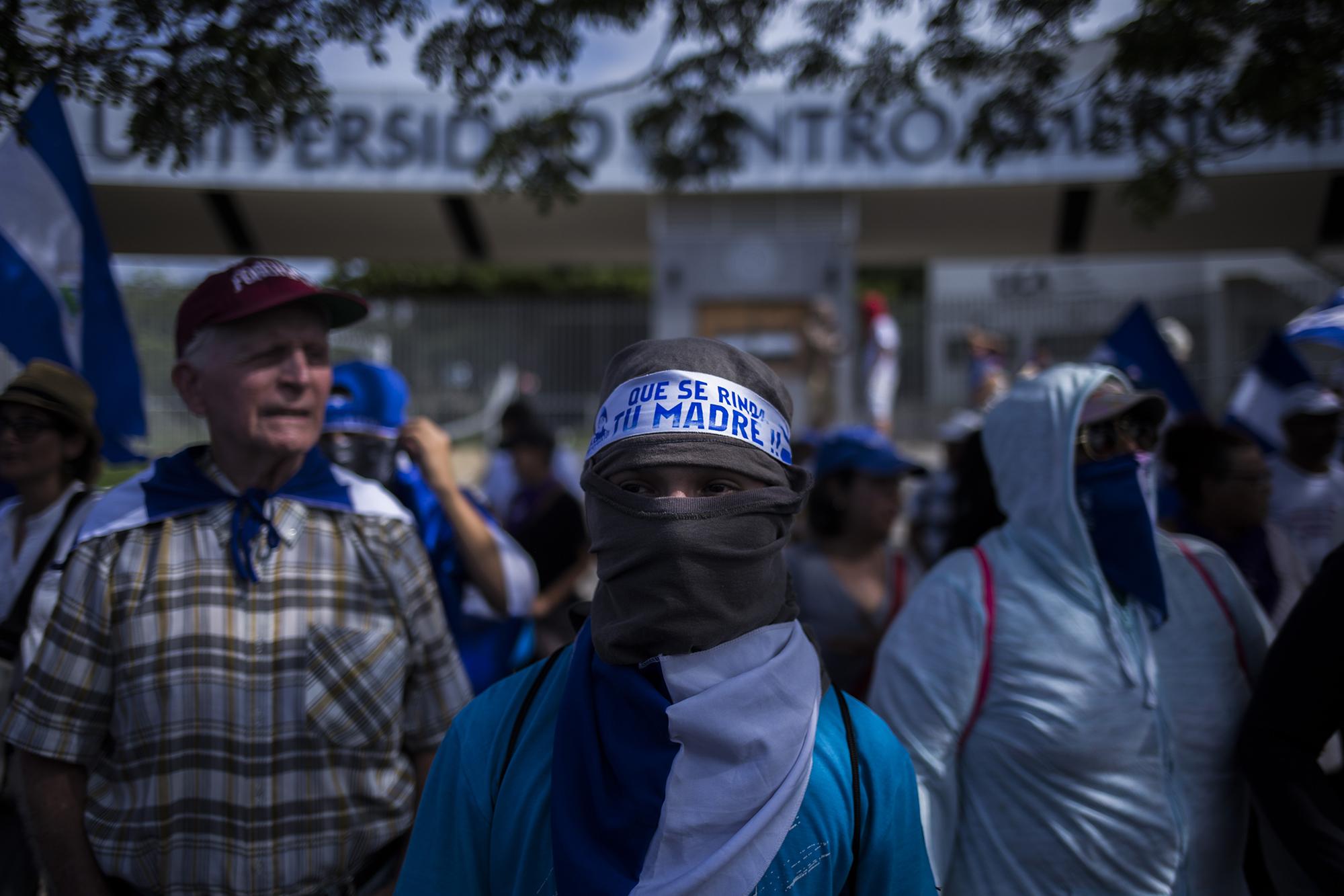 Los manifestantes, conocidos en Nicaragua como 