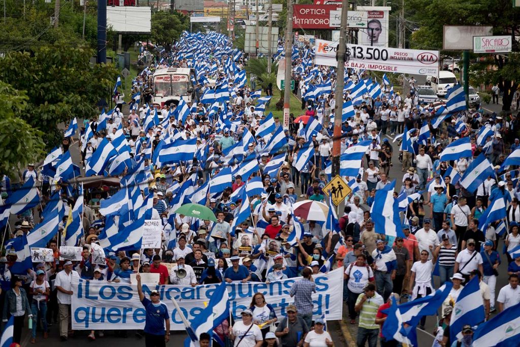 La marcha "Juntos somos un volcán" se replicó en varias ciudades del país. Carlos Herrera | Confidencial