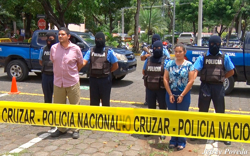 María Adilia Peralta Cerrato y Cristhian Fajardo Caballero son acusados de varios crímenes. Foto tomada de El 19 Digital. 