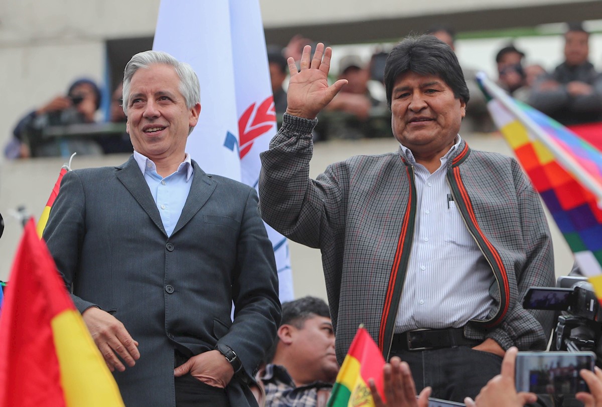 Evo Morales and Álvaro García